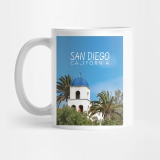 San Diego California Blue Domed Tower Mug